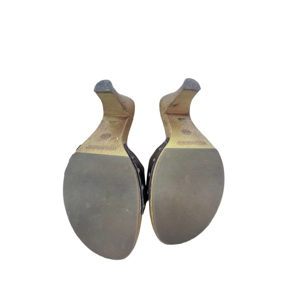 Lower East Side Vintage Heels Leather Strap~Buckle Detail~Y2K/90's~Sz 10 - Picture 8 of 10